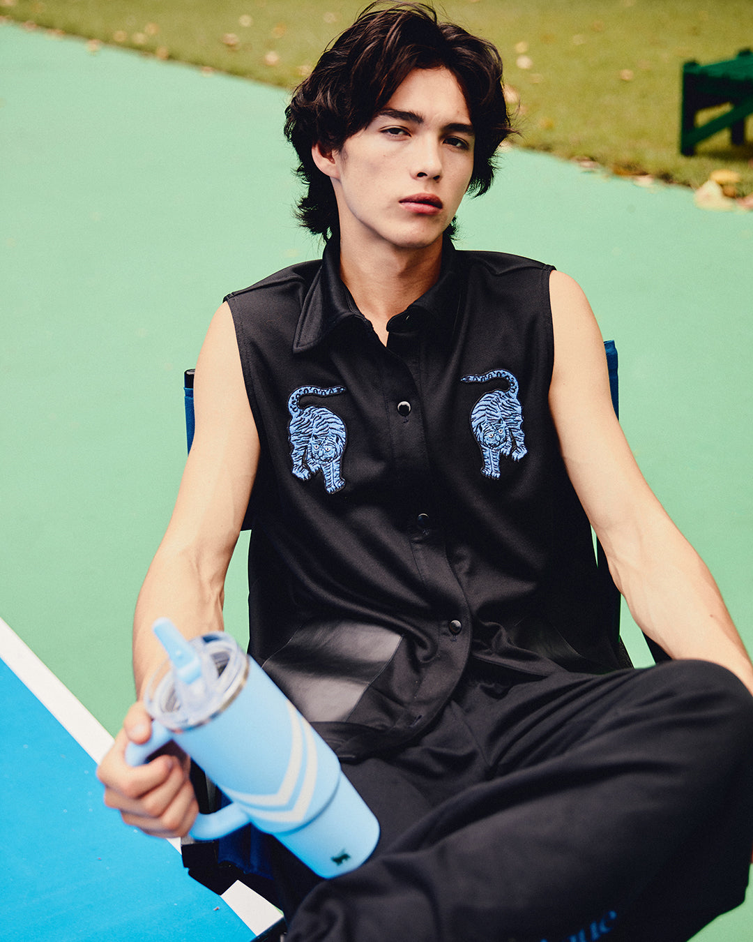 Double Tiger Vest - Black