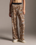 Leopard Elastic Waist Pants - Leopard