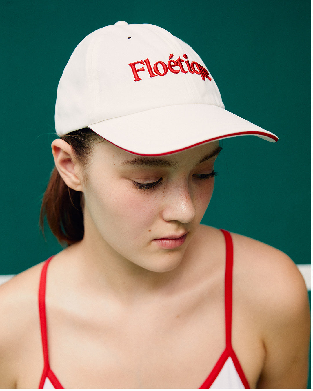 Floétique Cap - White&Red