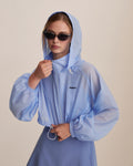Crop UV Protection jacket - Serenity Blue