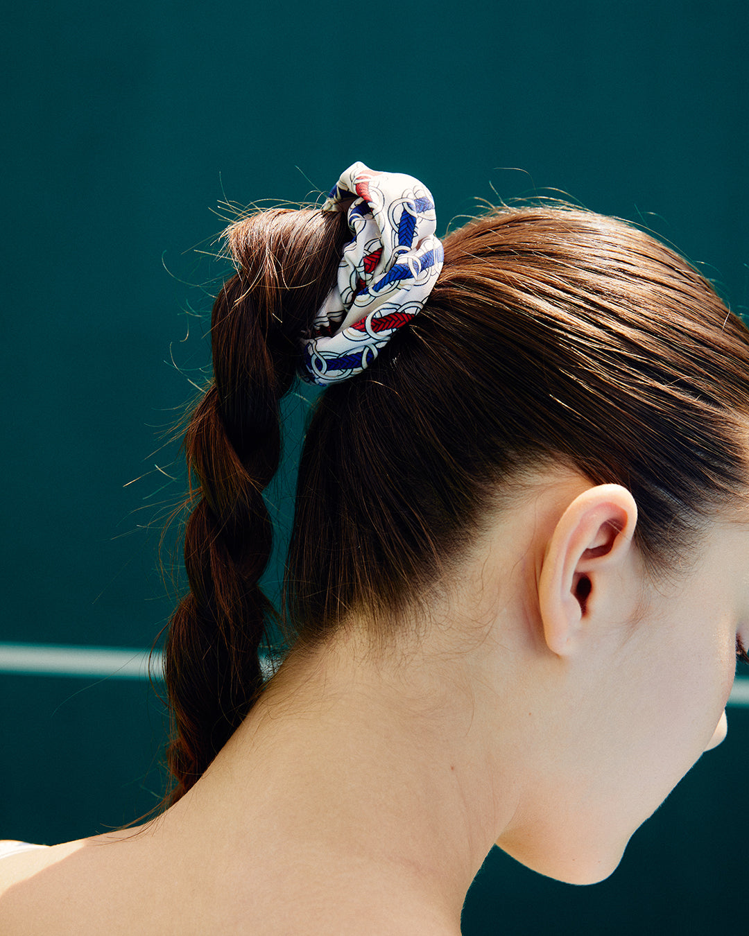 Chain Scrunchie - Cream