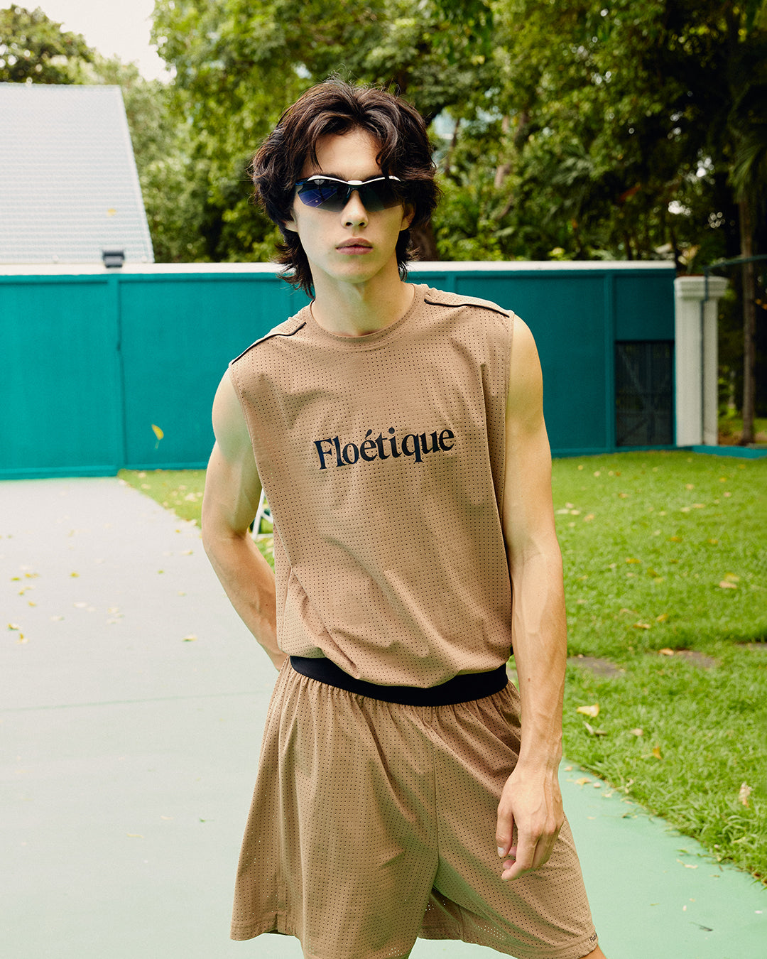 Men's Airdot Sleeveless Tee - Tan