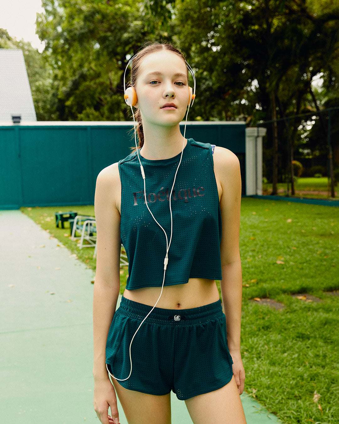 Women's Airdot Sleeveless Tee - Dark Green