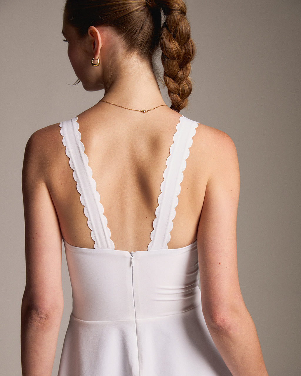 Laser Wave Active Dress - White