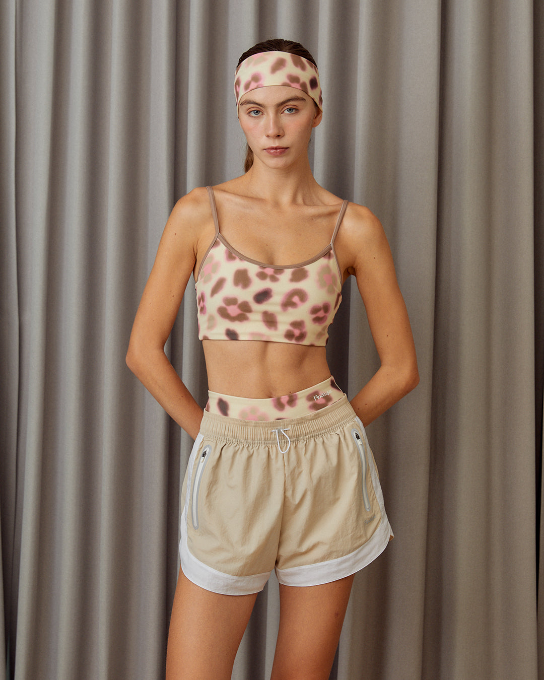 Two-Tone Shorts - Beige