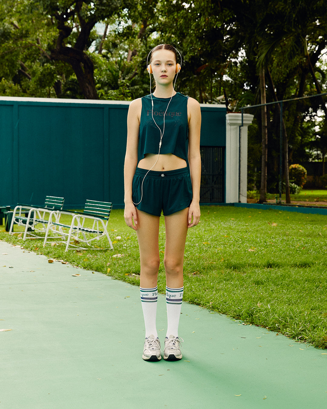 Women's Airdot Sleeveless Tee - Dark Green