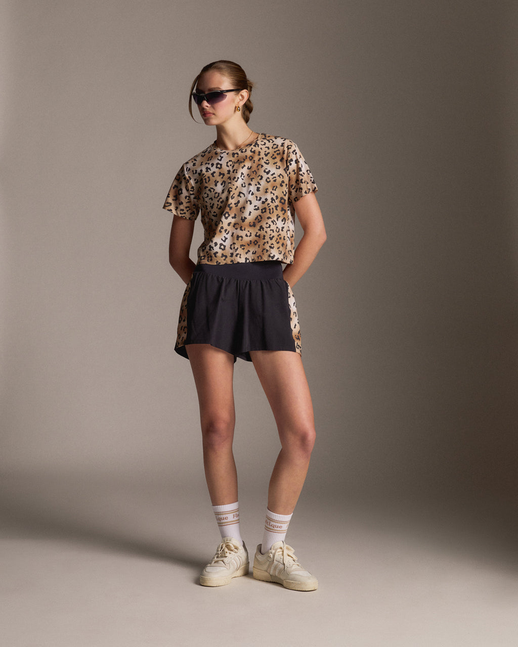 Leopard Crop Tee - Leopard