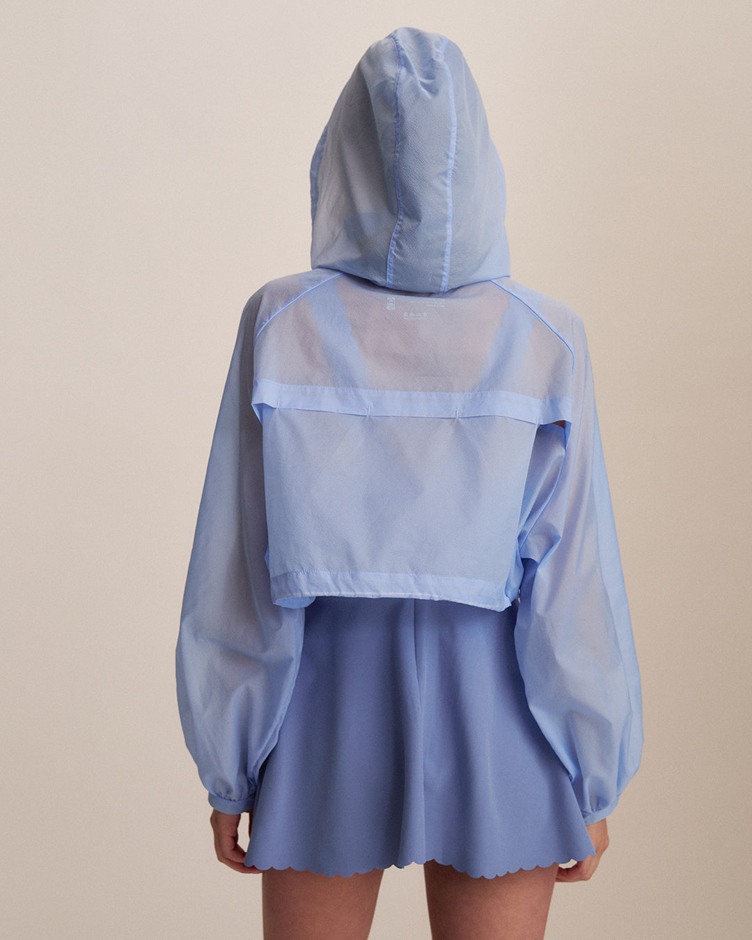 Crop UV Protection jacket - Serenity Blue