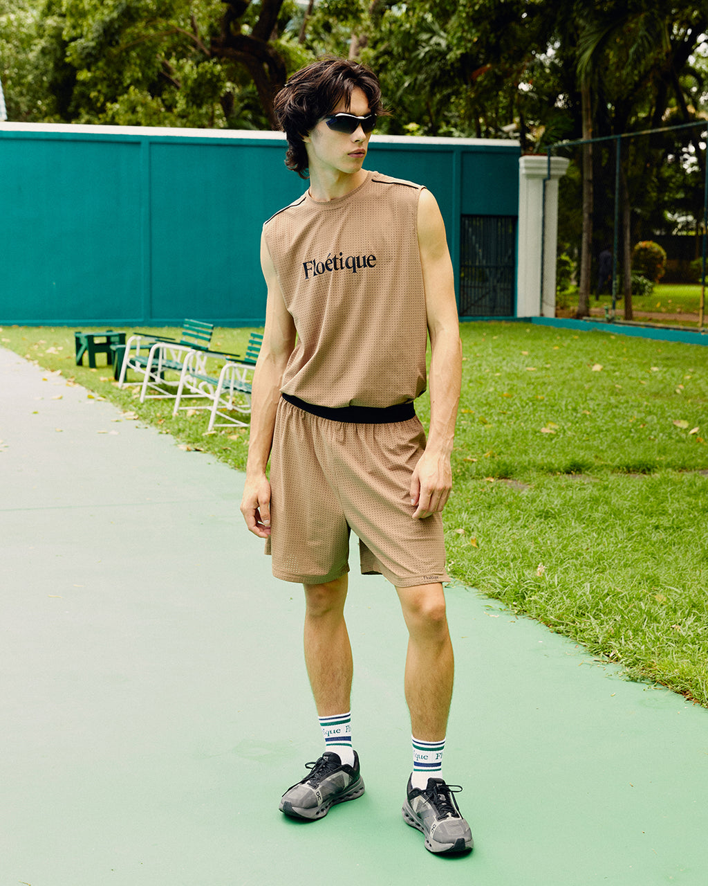 Men's Airdot Running Shorts - Tan