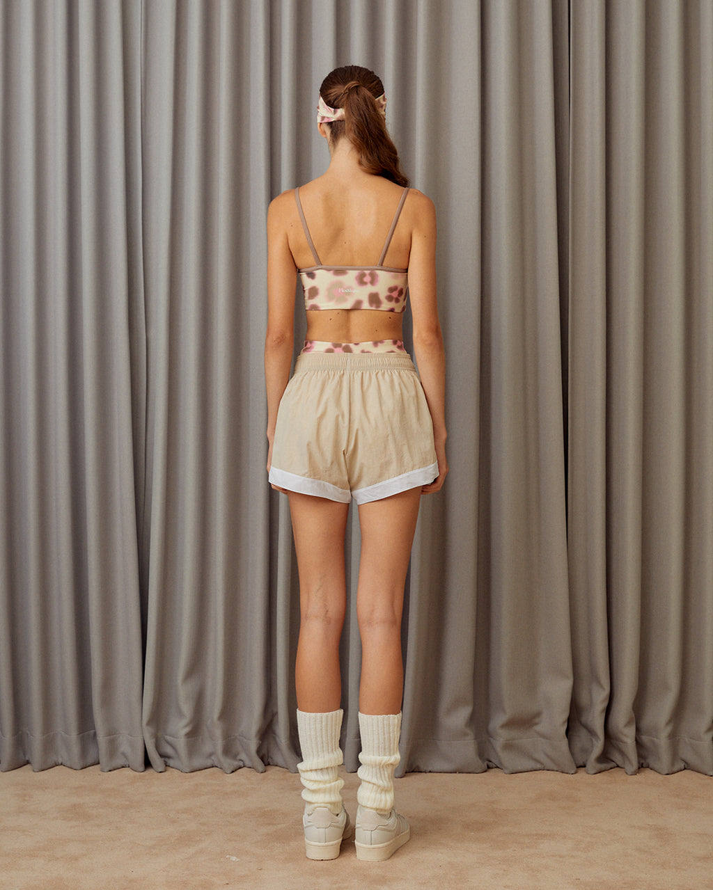 Two-Tone Shorts - Beige